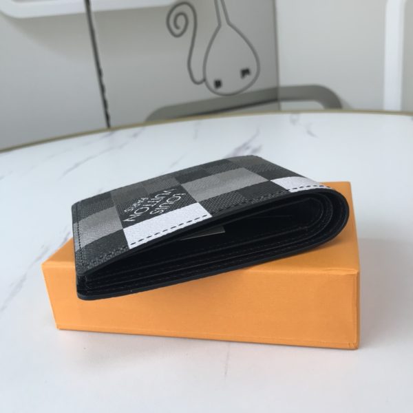 Replica LV Multiple Wallet N40414 White/Blue/Orange Design - Image 12