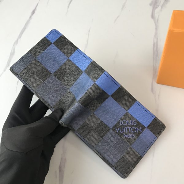 Replica LV Multiple Wallet N40414 White/Blue/Orange Design - Image 6