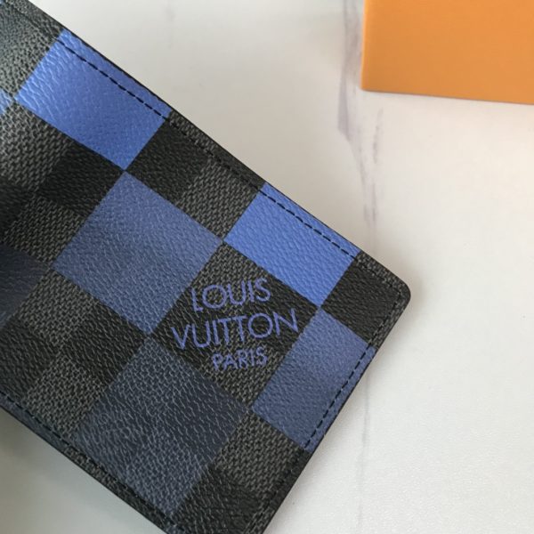 Replica LV Multiple Wallet N40414 White/Blue/Orange Design - Image 7