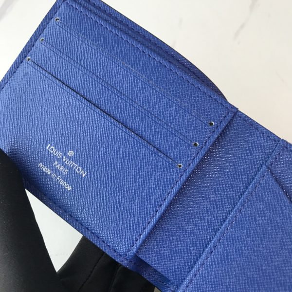 Replica LV Multiple Wallet N40414 White/Blue/Orange Design - Image 9