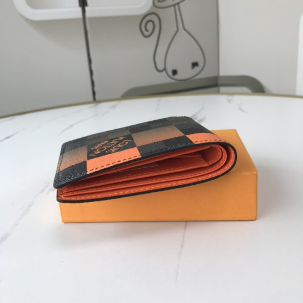 Replica LV Multiple Wallet N40414 White/Blue/Orange Design - Image 16