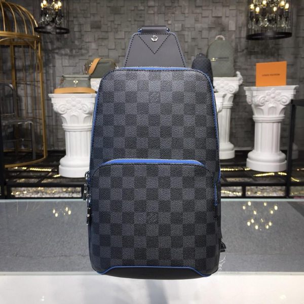 LV Replica Avenue Sling Bag in Monogram Damier Canvas - Image 3