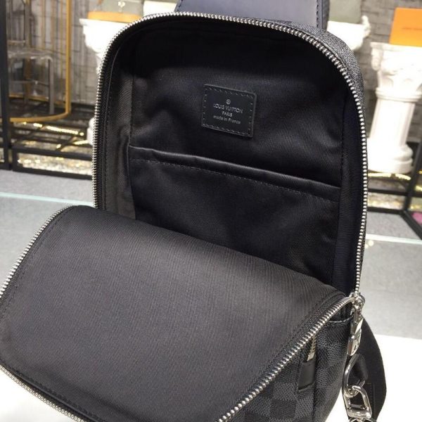 LV Replica Avenue Sling Bag in Monogram Damier Canvas - Image 4