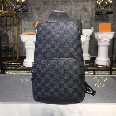 LV Replica Avenue Sling Bag in Monogram Damier Canvas