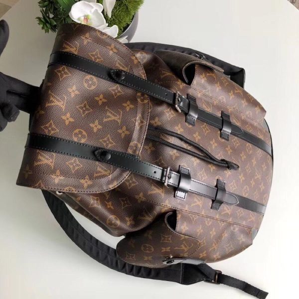 Replica LV Christopher PM M43735 Mono Brown Bag - Image 6