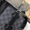 Best Replicas Bags - Replica LV Christopher PM N41379 Black Plaid Bag Shop For Best Louis Vuitton LV Replica Bags With Cheap Price