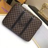 Best Replicas Bags - Replica LV Voyage PM N41466 Brown Plaid Document Bag Shop For Best Louis Vuitton LV Replica Bags With Cheap Price