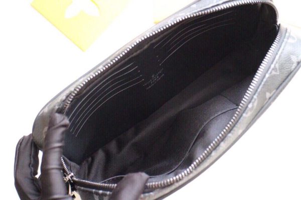 Replica Louis Vuitton Kasai Clutch in Black & Brown - Image 9