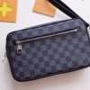 Best Replicas Bags - Replica Louis Vuitton Kasai Clutch in Black & Brown Shop For Best Louis Vuitton LV Replica Bags With Cheap Price