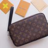 Best Replicas Bags - Replica Louis Vuitton Kasai Clutch in Black & Brown Shop For Best Louis Vuitton LV Replica Bags With Cheap Price
