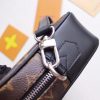 Best Replicas Bags - Replica Louis Vuitton Kasai Clutch in Black & Brown Shop For Best Louis Vuitton LV Replica Bags With Cheap Price