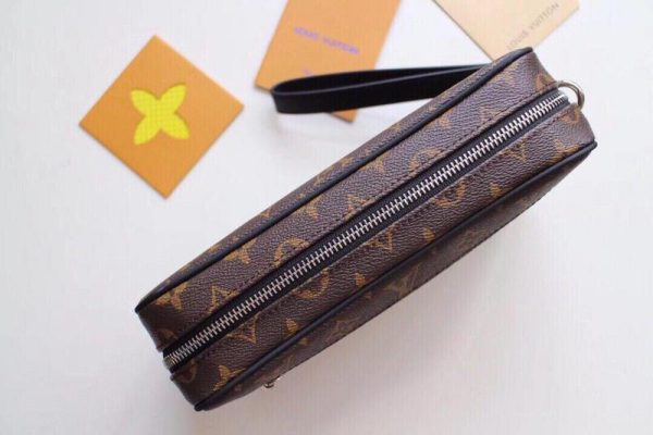 Replica Louis Vuitton Kasai Clutch in Black & Brown - Image 5