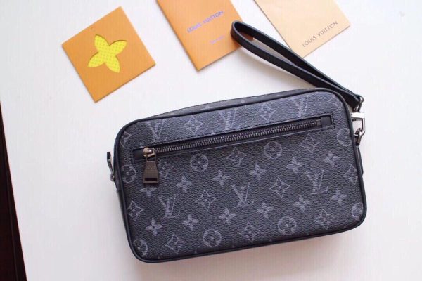 Replica Louis Vuitton Kasai Clutch in Black & Brown - Image 7