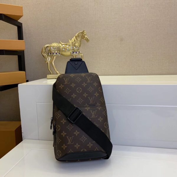 LV Replica Avenue Sling Bag in Monogram Damier Canvas - Image 7