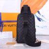 Best Replicas Bags - Replica Louis Vuitton Avenue Sling Bag Black N41720 Shop For Best Louis Vuitton LV Replica Bags With Cheap Price