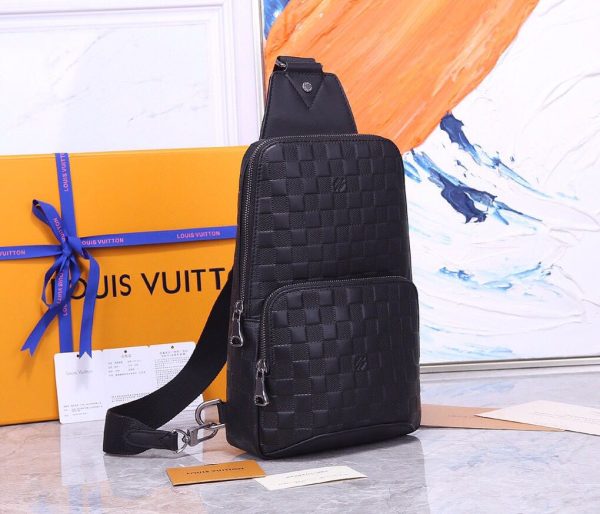 Replica Louis Vuitton Avenue Sling Bag Black N41720 - Image 3