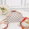 Best Replicas Bags - LV Sperone Bb N44026 Replica in Black & White Shop For Best Louis Vuitton LV Replica Bags With Cheap Price