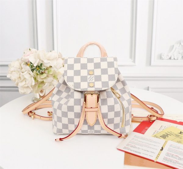 LV Sperone Bb N44026 Replica in Black & White - Image 6