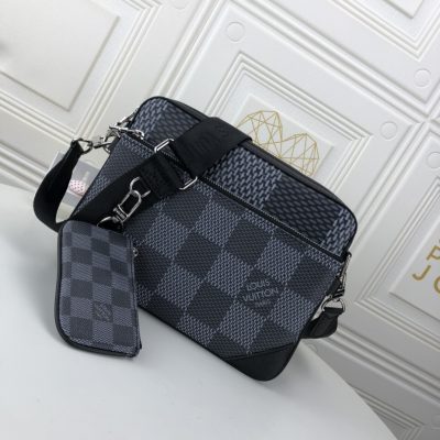 Replica LV Trio Messenger Bag Black/Grey N50017