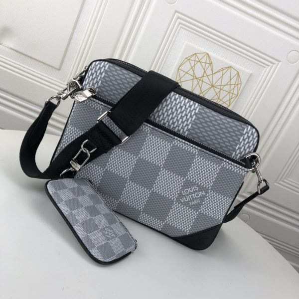 Replica LV Trio Messenger Bag Black/Grey N50017 - Image 14
