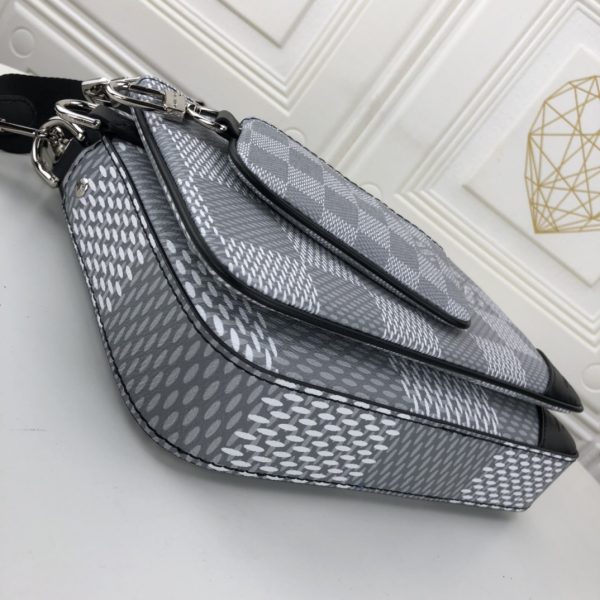 Replica LV Trio Messenger Bag Black/Grey N50017 - Image 10