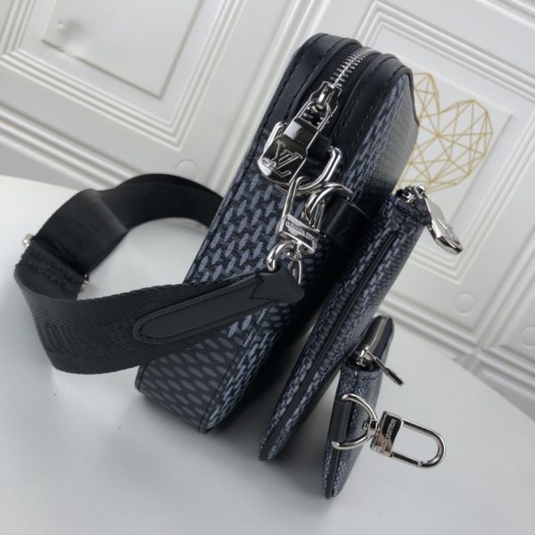Replica LV Trio Messenger Bag Black/Grey N50017 - Image 5