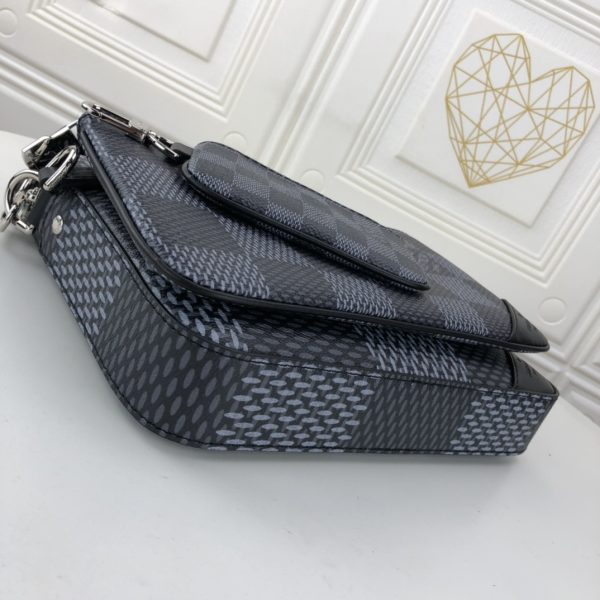 Replica LV Trio Messenger Bag Black/Grey N50017 - Image 2
