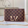 Best Replicas Bags - LV Double Zip Pochette Replica | N60254 Design | Stylish Handbag Shop For Best Louis Vuitton LV Replica Bags With Cheap Price