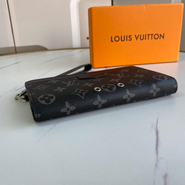 Replica LV Zippy Dragonne N60379 Black Compact Wallet - Image 2