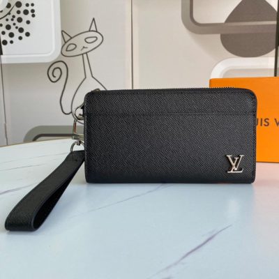 Replica LV Zippy Dragonne N60379 Black Compact Wallet