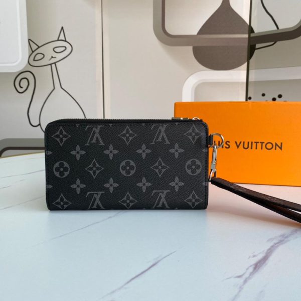 Replica LV Zippy Dragonne N60379 Black Compact Wallet - Image 4