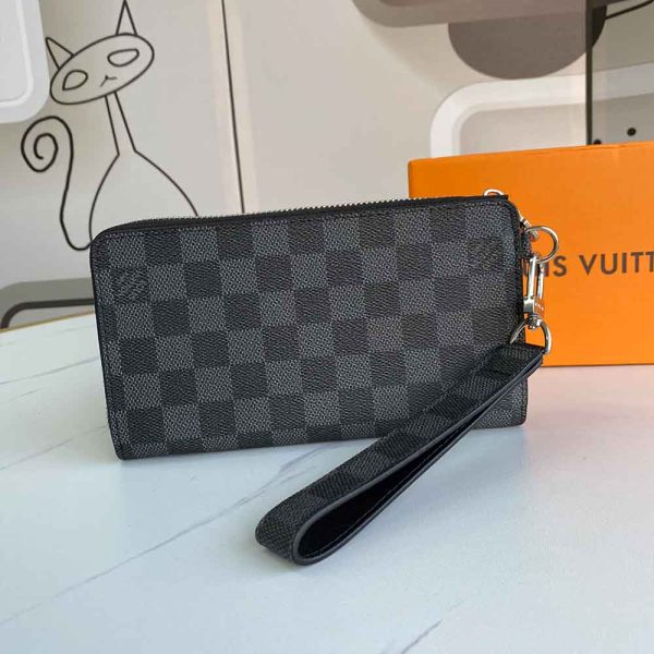 Replica LV Zippy Dragonne N60379 Black Compact Wallet - Image 11