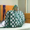 Best Replicas Bags - Replica LV Keepall Bandouliere 45 Green & Black Travel Bag Shop For Best Louis Vuitton LV Replica Bags With Cheap Price