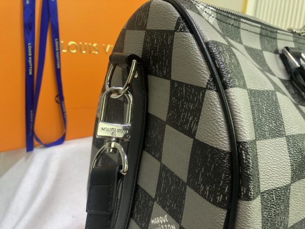 Replica LV Keepall Bandouliere 45 Green & Black Travel Bag - Image 9