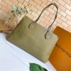 Best Replicas Bags - Replica LV Lockme Shopper M57346 - Beige/Black/Green Shop For Best Louis Vuitton LV Replica Bags With Cheap Price