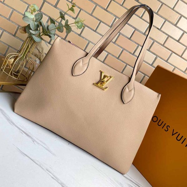 Replica LV Lockme Shopper M57346 - Beige/Black/Green - Image 11