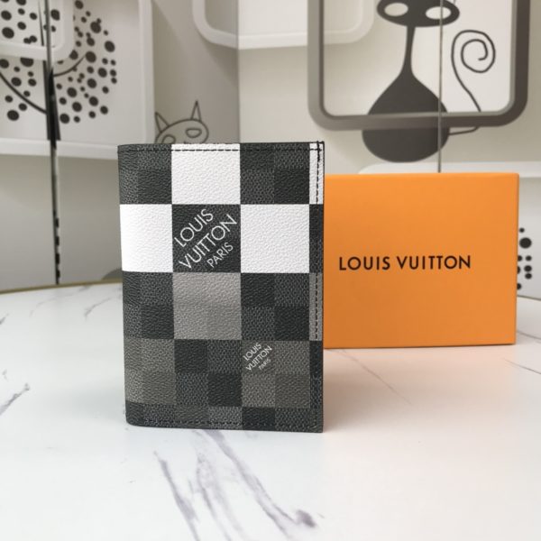 LV Replica Passport Cover in White, Blue & Orange - Style N60410 - Image 10