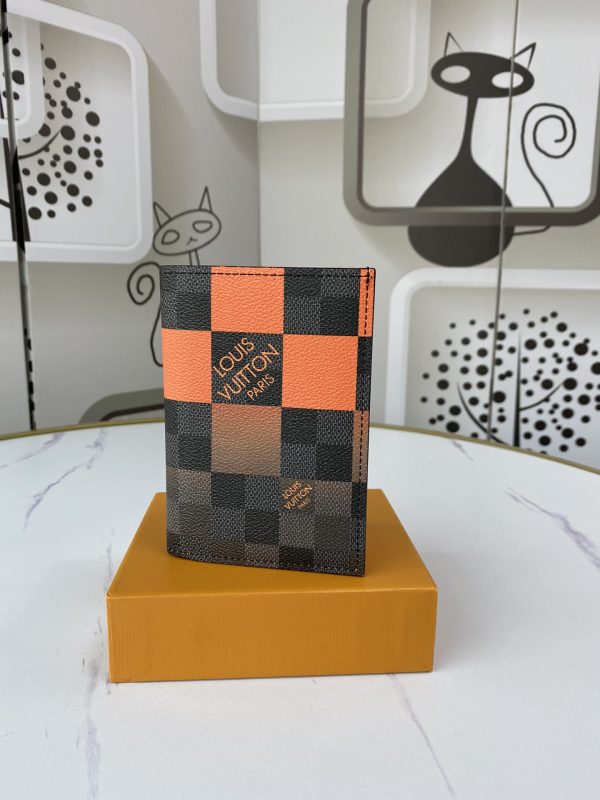 LV Replica Passport Cover in White, Blue & Orange - Style N60410 - Image 14