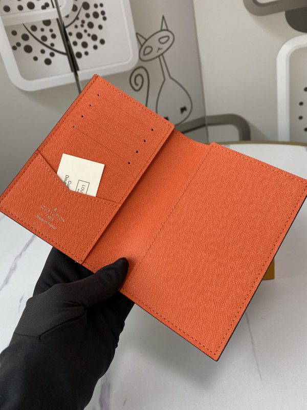 LV Replica Passport Cover in White, Blue & Orange - Style N60410 - Image 17