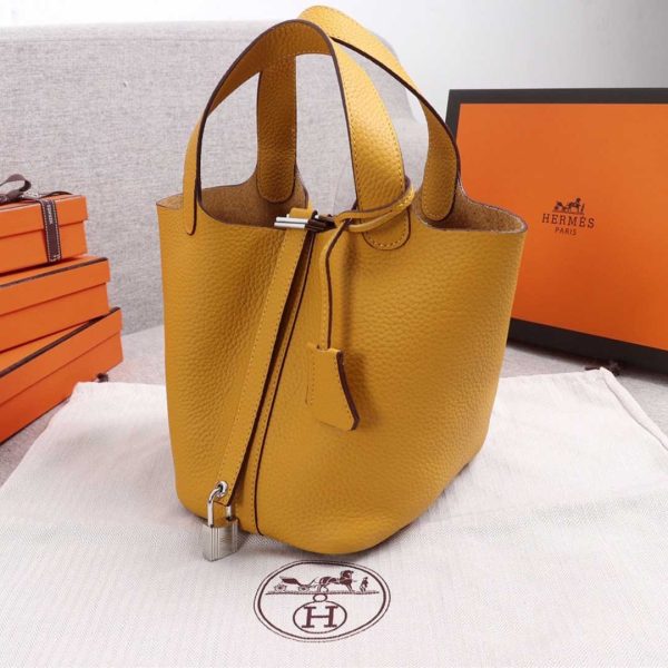 Replica Hermes Picotin Lock Bag 22Cm & 18Cm - Blue, Orange, Pink - Image 11