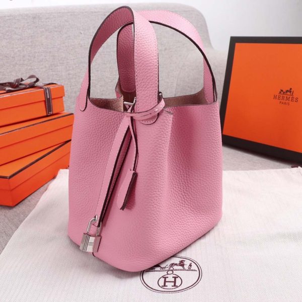 Replica Hermes Picotin Lock Bag 22Cm & 18Cm - Blue, Orange, Pink - Image 16