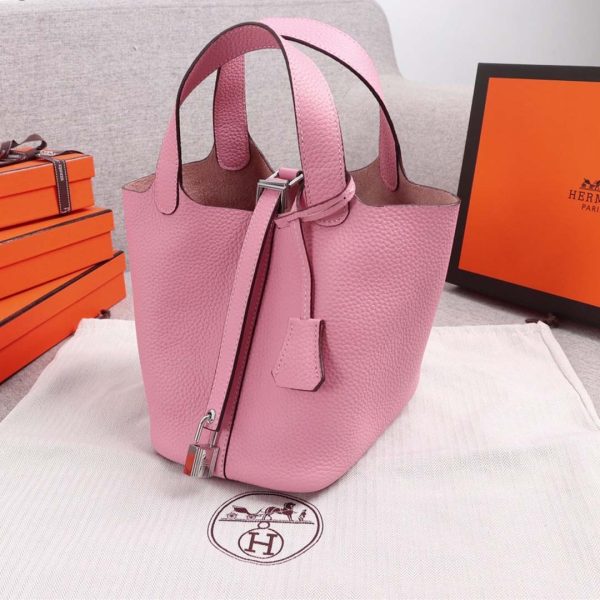 Replica Hermes Picotin Lock Bag 22Cm & 18Cm - Blue, Orange, Pink - Image 19