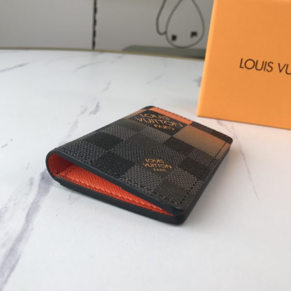 LV Replica Pocket Organizer N40411 White/Blue/Orange - Image 12