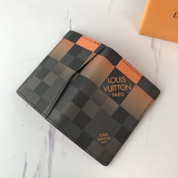 LV Replica Pocket Organizer N40411 White/Blue/Orange - Image 13