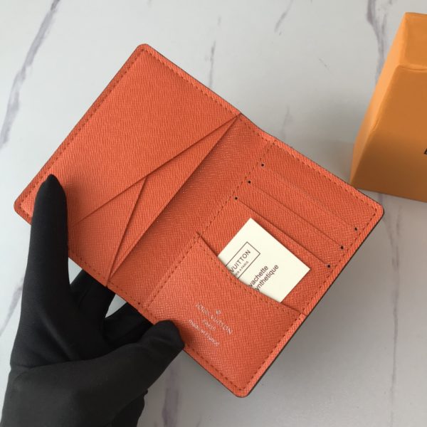 LV Replica Pocket Organizer N40411 White/Blue/Orange - Image 14