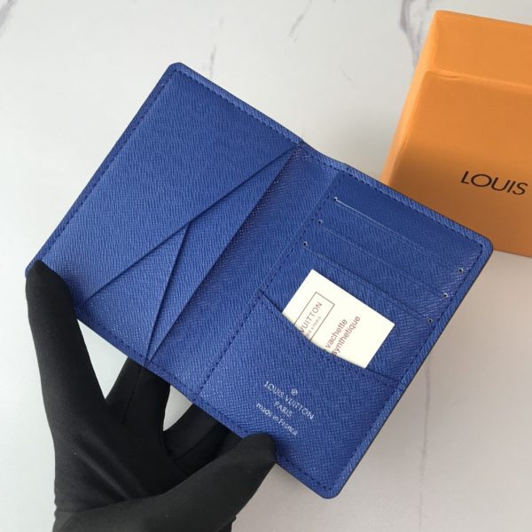 LV Replica Pocket Organizer N40411 White/Blue/Orange - Image 18