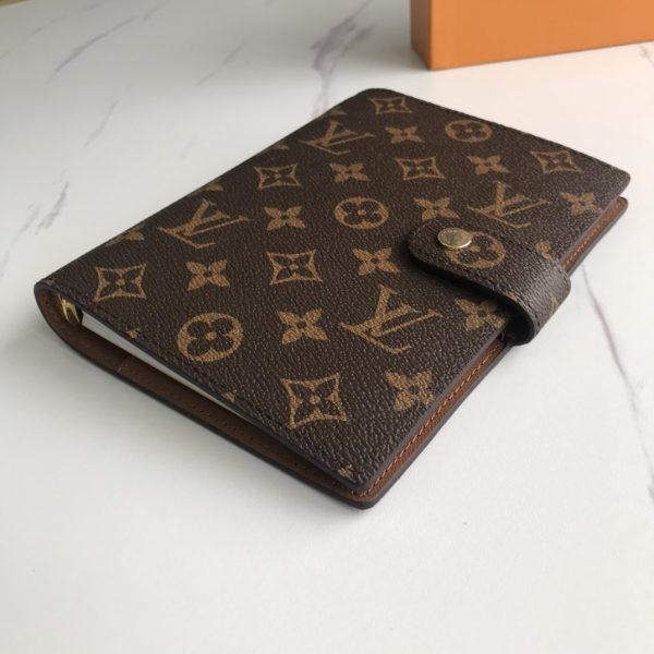 Replica LV Medium Ring Agenda Cover R20105 in Brown - Image 4