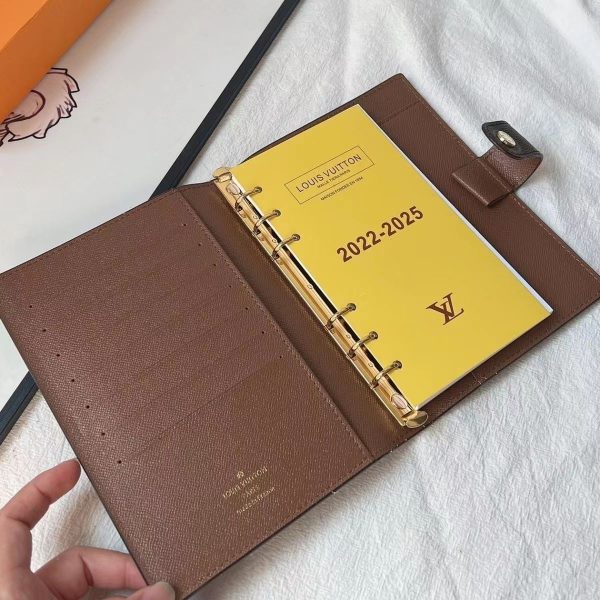 Replica LV Medium Ring Agenda Cover R20105 in Brown - Image 19