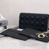 Best Replicas Bags - Dior Lady Pouch Replica - Black & Pink Style Shop For Best Louis Vuitton LV Replica Bags With Cheap Price