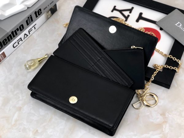 Dior Lady Pouch Replica - Black & Pink Style - Image 6